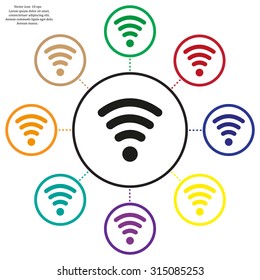 Wi-fi, web icon. vector design