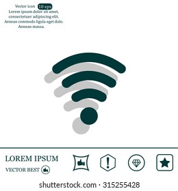 Wi-fi, web icon. vector design