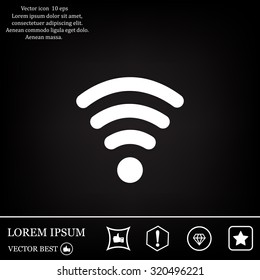 Wi-fi, web icon. vector design