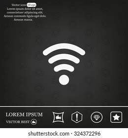 Wi-fi, web icon. vector design