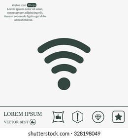 Wi-fi, web icon. vector design