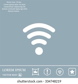 Wi-fi, web icon. vector design