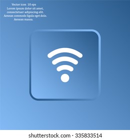 Wi-fi, web icon. vector design
