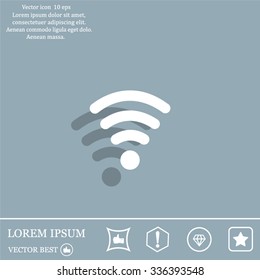 Wi-fi, web icon. vector design
