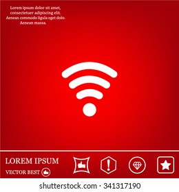 Wi-fi, web icon. vector design