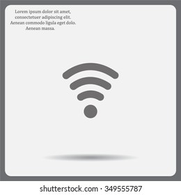 Wi-fi, web icon. vector design