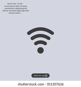 Wi-fi, web icon. vector design