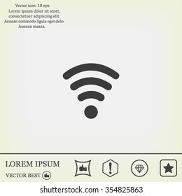 Wi-fi, web icon. vector design