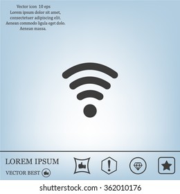 Wi-fi, web icon. vector design
