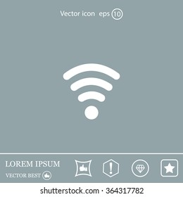 Wi-fi, web icon. vector design