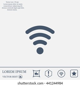 Wi-fi, web icon. vector design