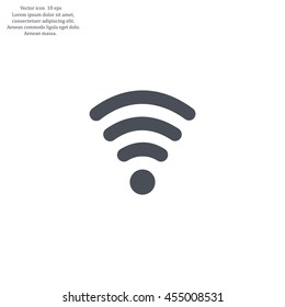 Wi-fi, web icon. vector design