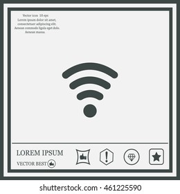 Wi-fi, web icon. vector design