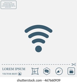 Wi-fi, web icon. vector design