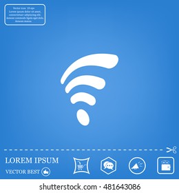 Wi-fi, web icon. vector design