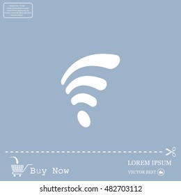 Wi-fi, web icon. vector design