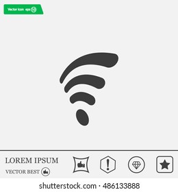 Wi-fi, web icon. vector design
