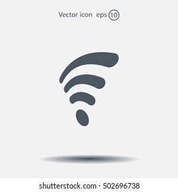 Wi-fi, web icon. vector design