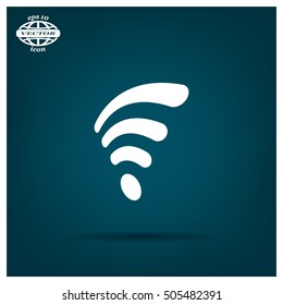 Wi-fi, web icon. vector design