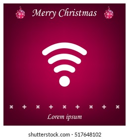 Wi-fi, web icon. vector design