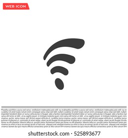 Wi-fi, web icon. vector design