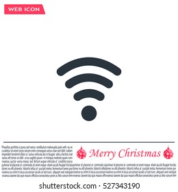 Wi-fi, web icon. vector design