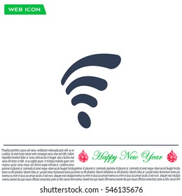 Wi-fi, web icon. vector design
