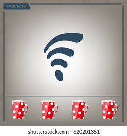 Wi-fi, web icon. vector design