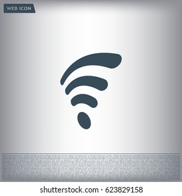Wi-fi, web icon. vector design