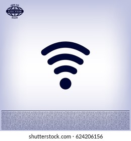 Wi-fi, web icon. vector design