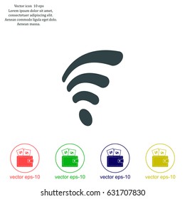 Wi-fi, web icon. vector design