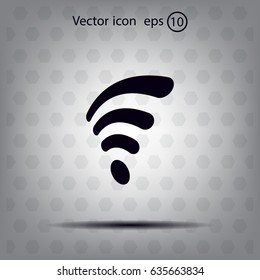 Wi-fi, web icon. vector design