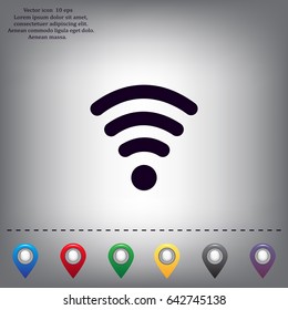 Wi-fi, web icon. vector design