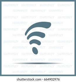 Wi-fi, web icon. vector design