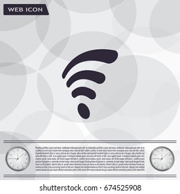 Wi-fi, web icon. vector design