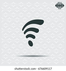 Wi-fi, web icon. vector design
