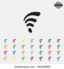 Wi-fi, web icon. vector design