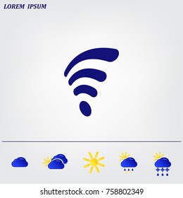 Wi-fi, web icon. vector design