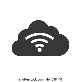 wifi web internet technology icon. Isolated and flat illustration. Vector graphic
