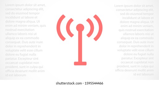 WI-FI Wireles signal indicator high/full WI-FI icon signal rounded shape. WI-FI icon Letter F wireless logo icon design template elements. WI-FI icon