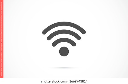 WI-FI Wireles signal indicator high/full WI-FI icon signal rounded shape. WI-FI icon Letter F wireless logo icon design template elements. WI-FI icon