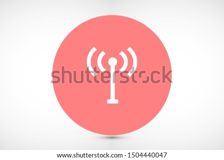WI-FI Wireles signal indicator high/full WI-FI icon signal rounded shape. WI-FI icon Letter F wireless logo icon design template elements. WI-FI icon