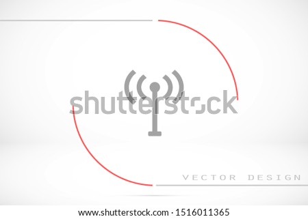 WI-FI Wireles signal indicator high/full WI-FI icon signal rounded shape. WI-FI icon Letter F wireless logo icon design template elements. WI-FI icon