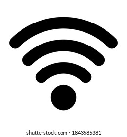 Wi-fi wireless flat icon. Wifi internet symbol. Vector illustration isolated on white background.