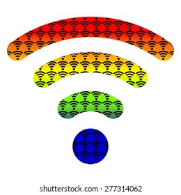  wifi wireless hotspot internet signal symbol icon 