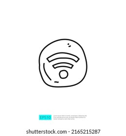 Wifi Wireless Hotspot Symbol Doodle Icon