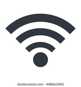 Wifi or wireless icon in black and white, vector illustration design.