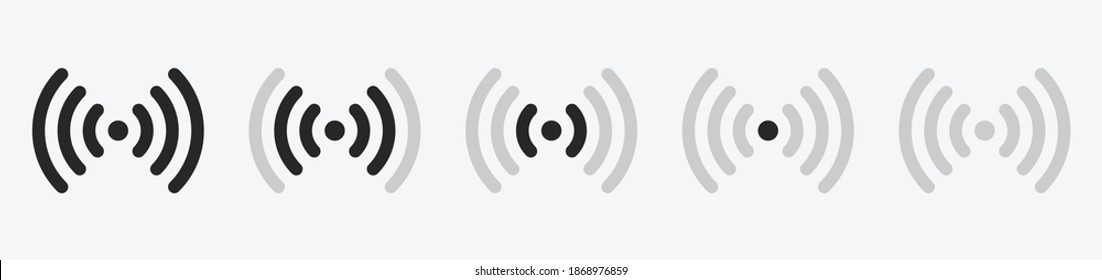 Wi-fi wireless icon. Internet Connection wi-fi signal. Set wi-fi icons 1. Vector illustration EPS10	
