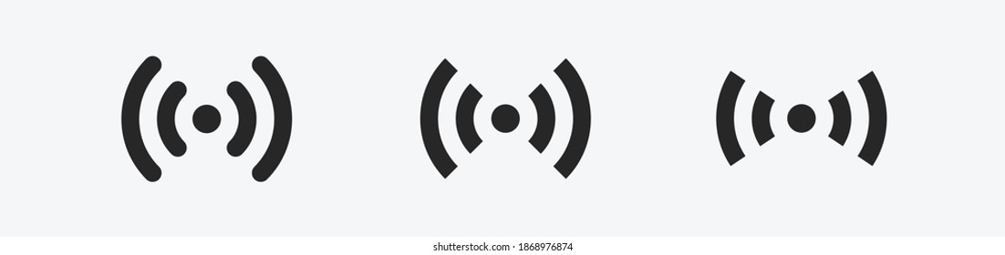 Wi-fi wireless icon. Internet Connection wi-fi signal. Set wi-fi icons 1. Vector illustration EPS10	