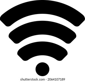 Wi-Fi Wireless Symbol. Wi-Fi-Signal der Internetverbindung